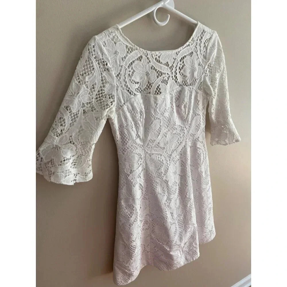 Lilly Pulitzer Allyson Lace Fit and Flare Short Dress Size 0 Bridal - Picture 6 of 16